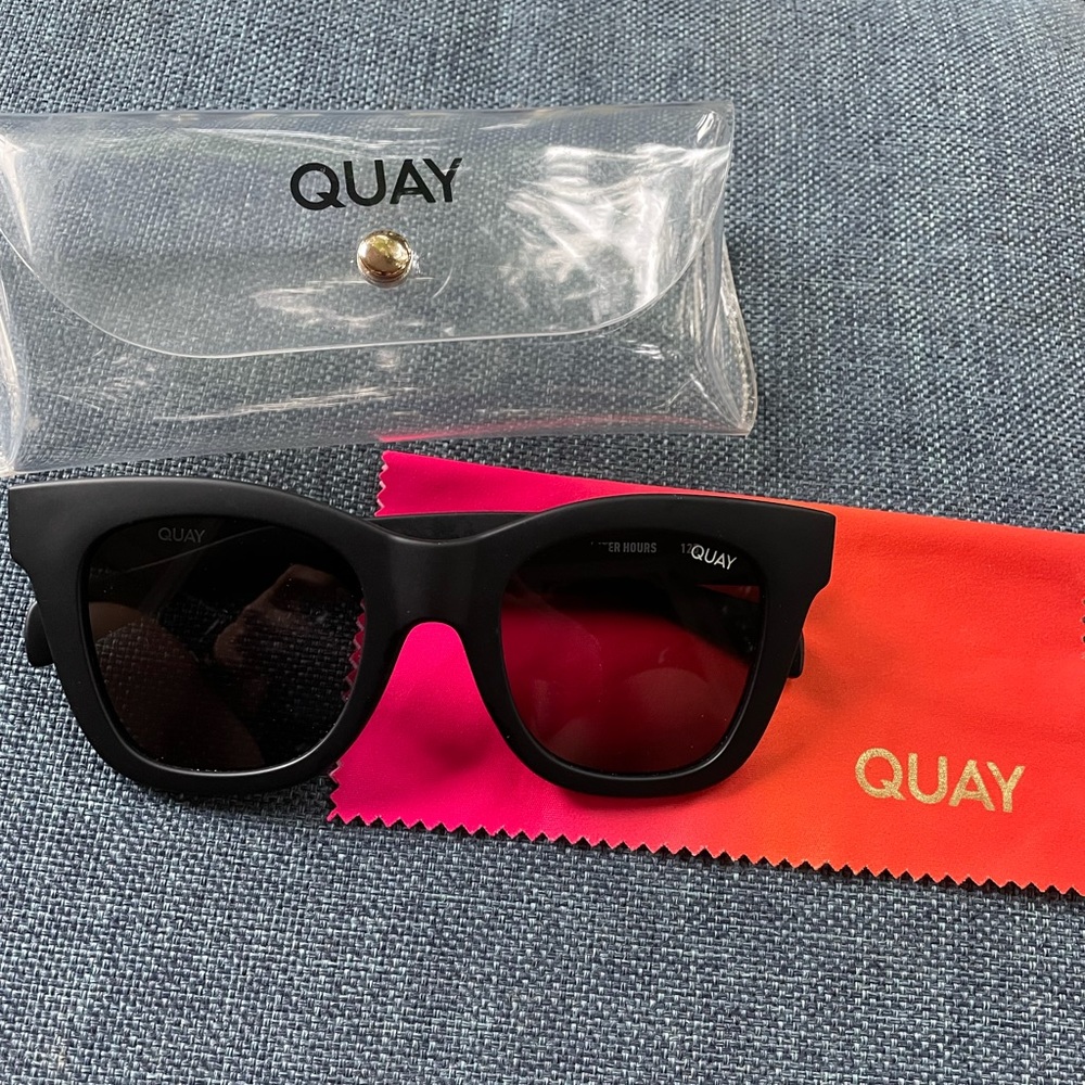 Quay After Hours Sunglasses- Matte Black